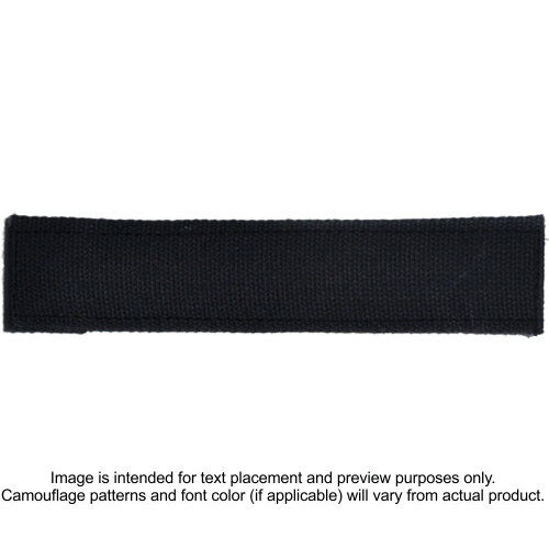 Nylon/Cotton Webbing Custom Name Tape - Black