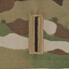 Multicam Rank w/o Hook Fastener Backing (sew-on) - Enlisted/Officer