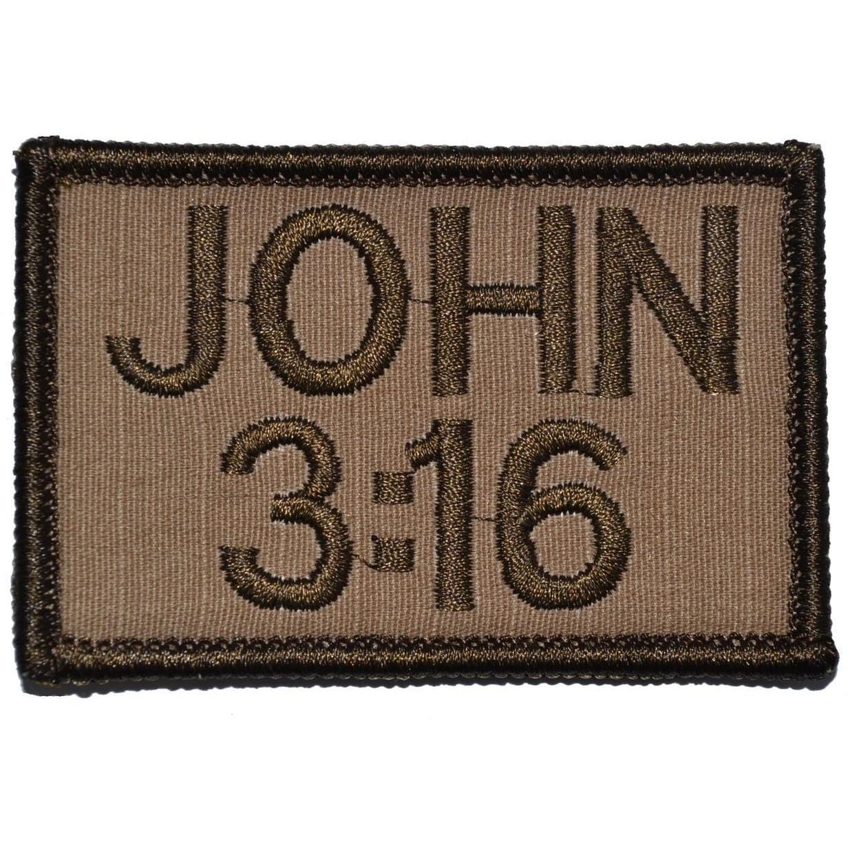 John 3:16 2x3 Bible Patch