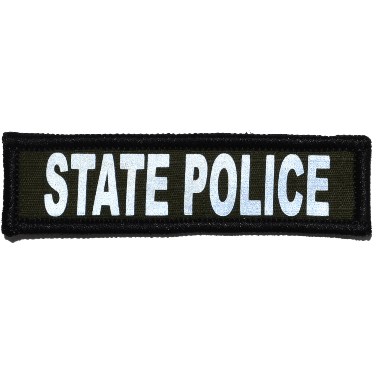 Reflective State Police Patch - 1inch x 3.75inch