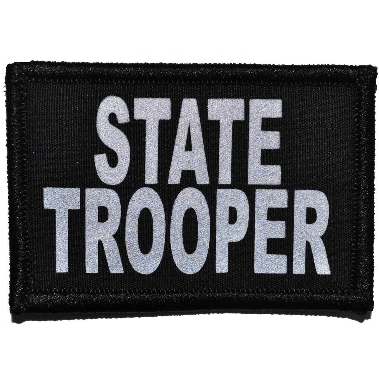 Reflective State Trooper Patch - 2inch x 3inch