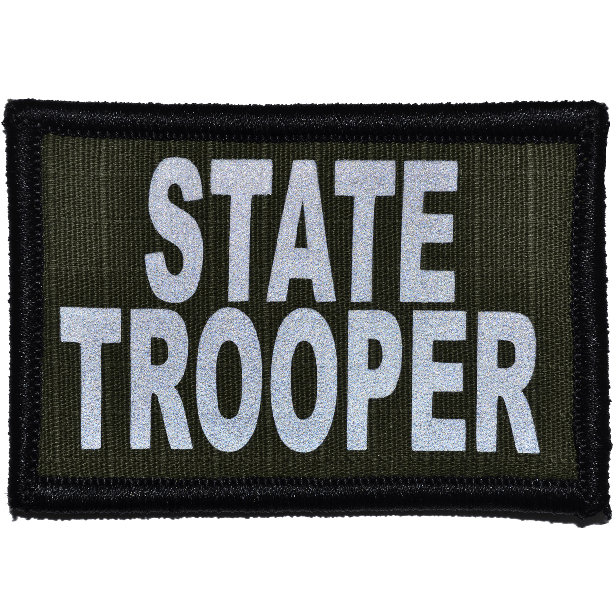 Reflective State Trooper Patch - 2inch x 3inch