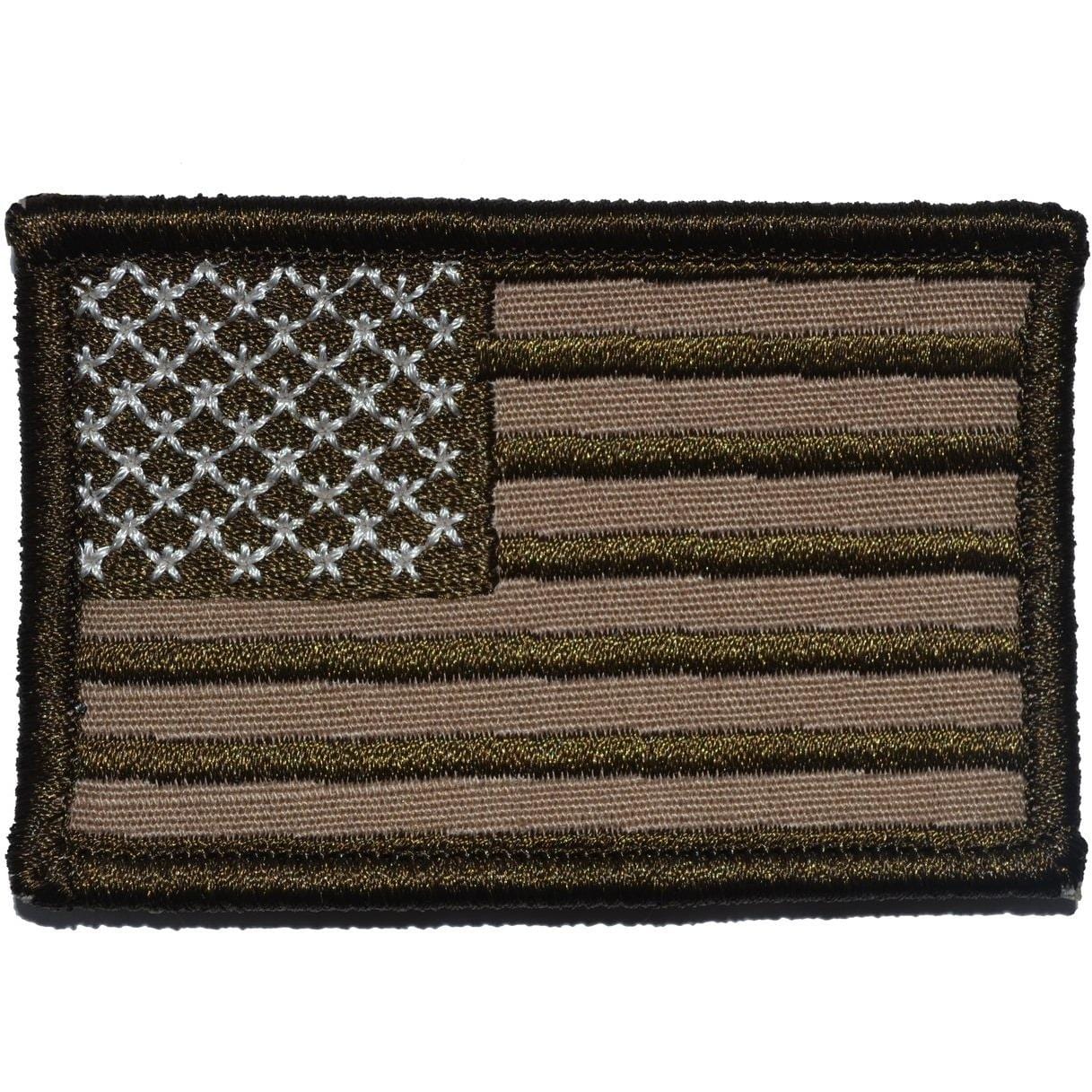 Coyote Brown USA American Flag Patch 2x3