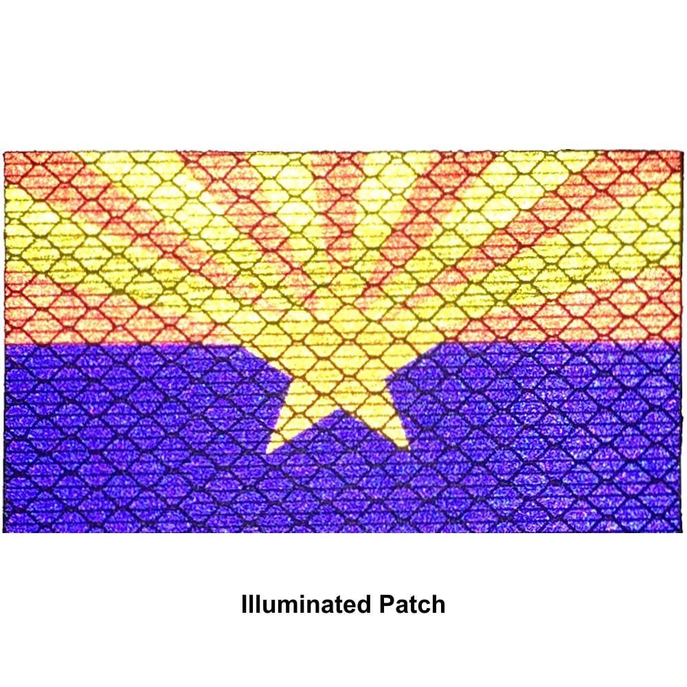 Reflective Arizona State Flag - 2x3.5 Patch