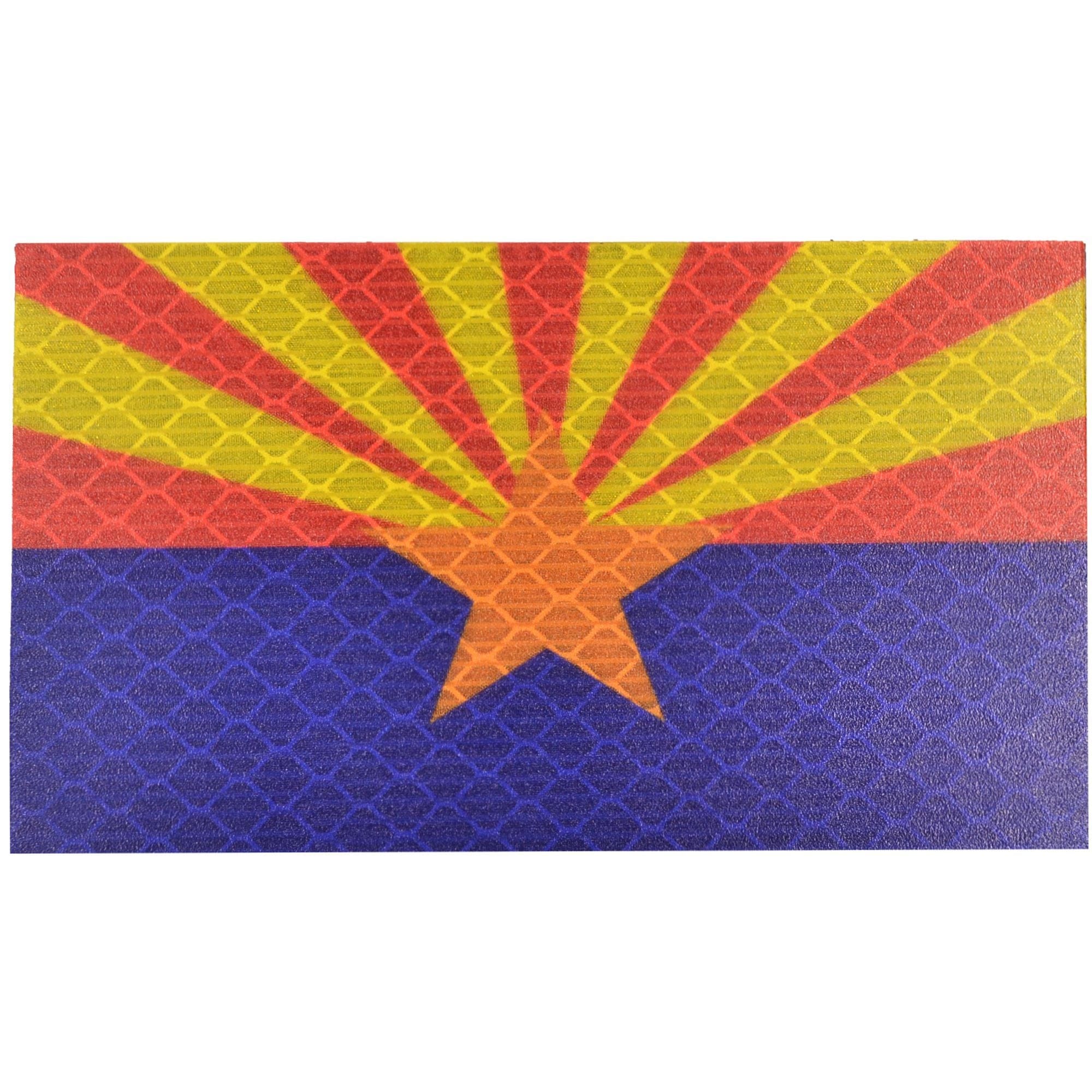 Reflective Arizona State Flag - 2x3.5 Patch