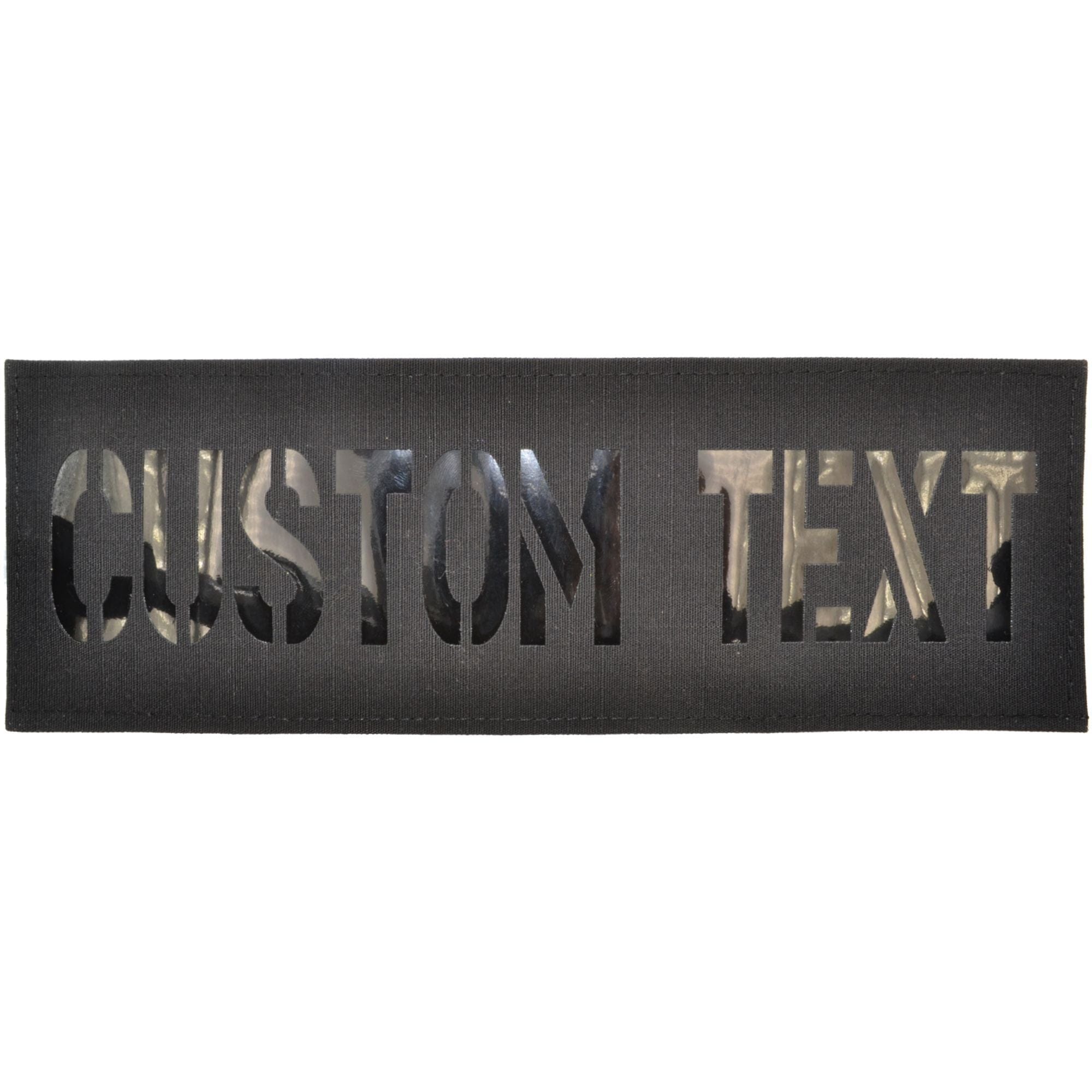 Custom Text Laser Cut Reflective - 3x9 Patch