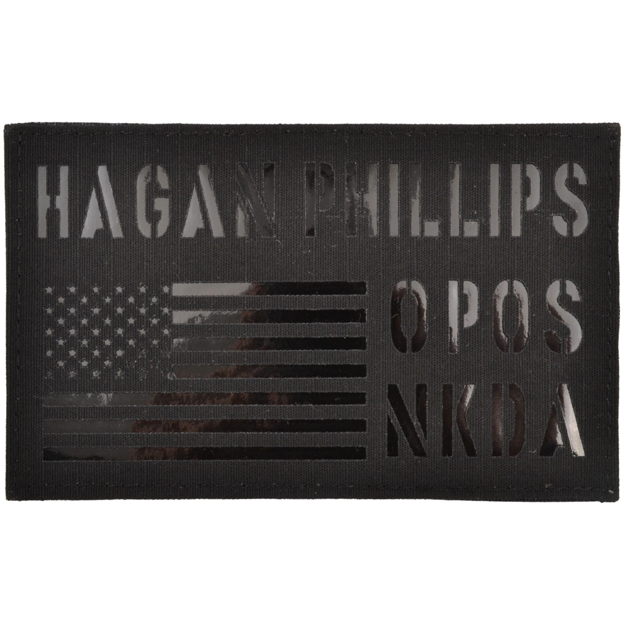 Custom Laser Cut Reflective ID Panel - 3x5 Patch