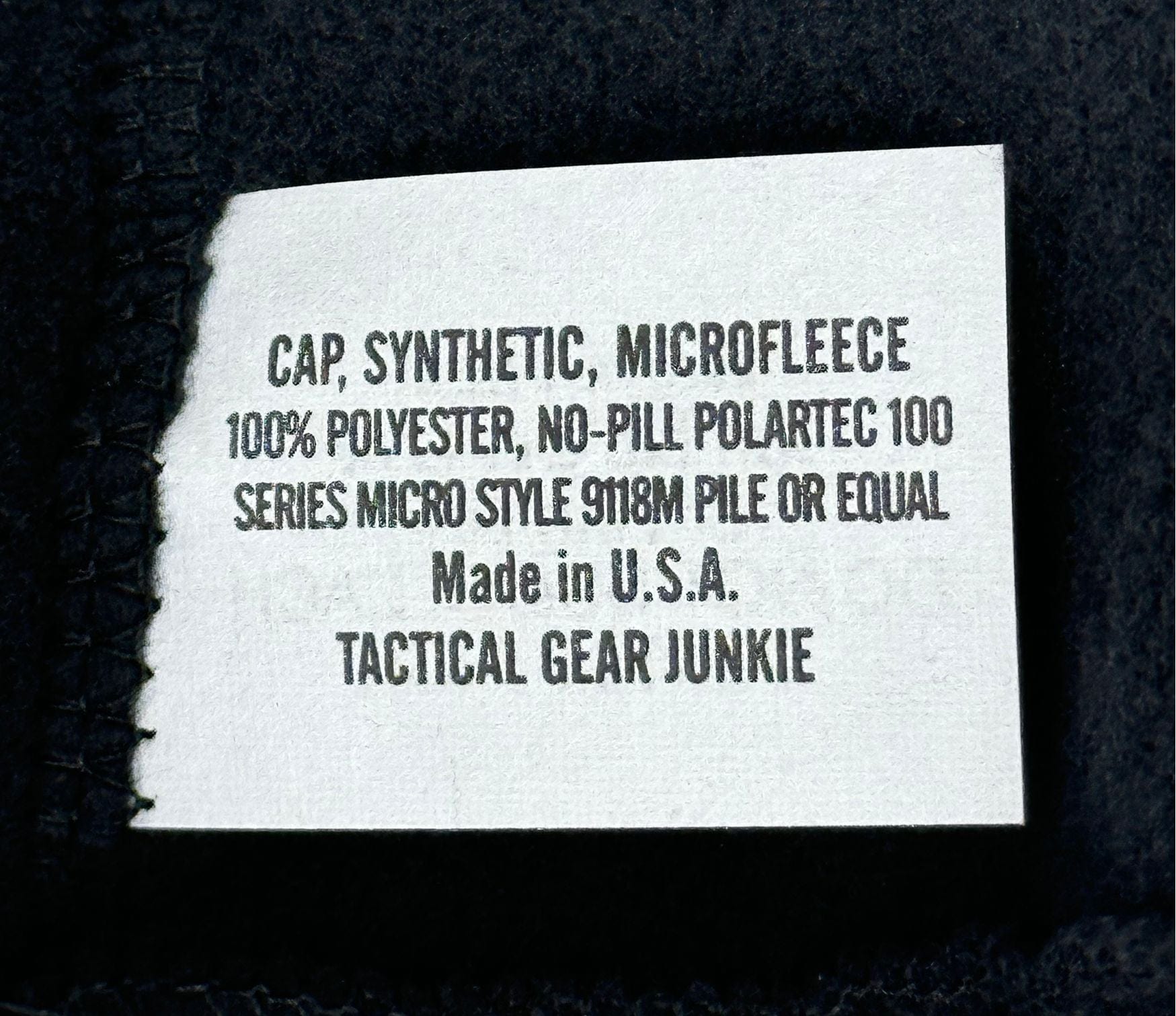 TGJ Fleece Watch Cap w/Loop Fastener