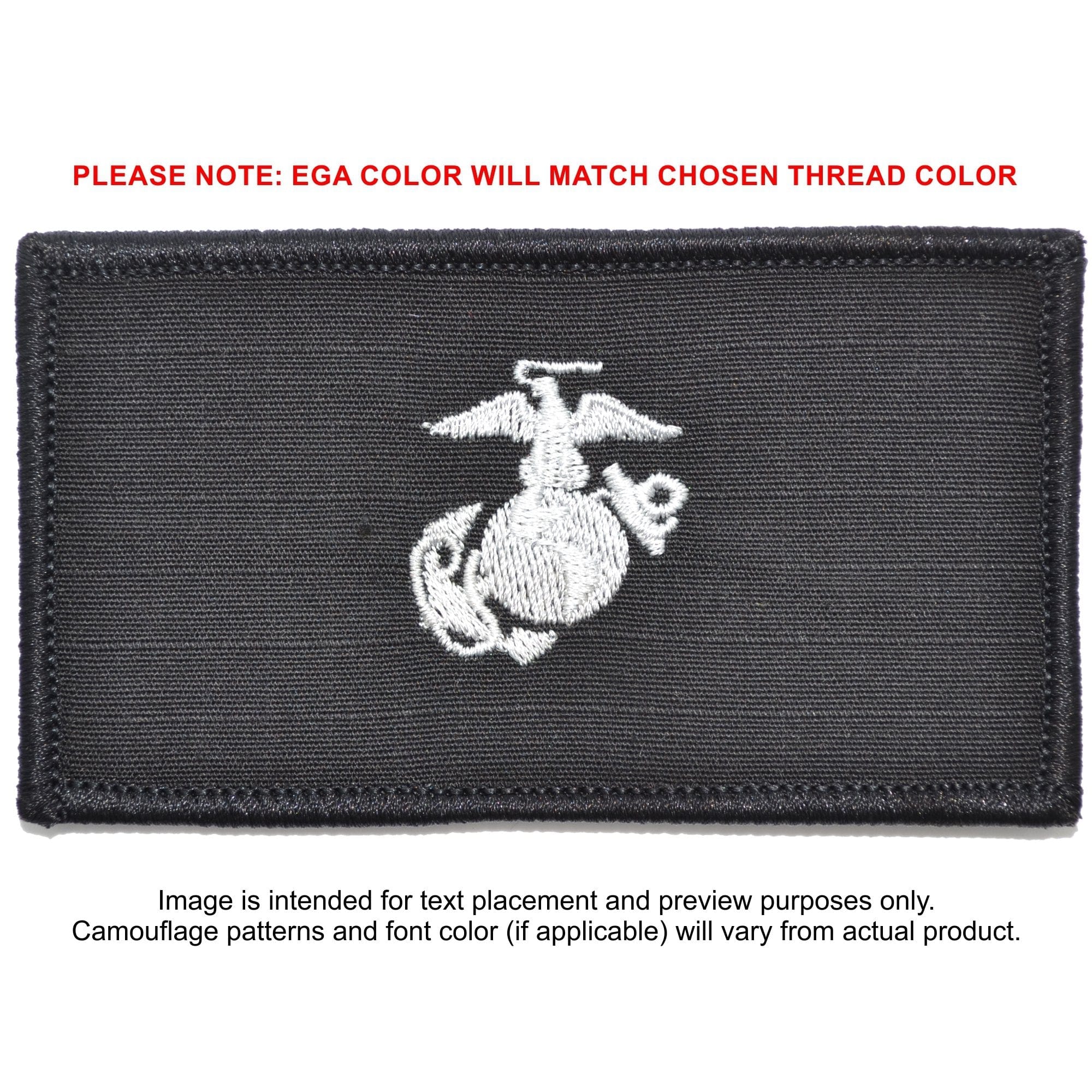 USMC Plate Carrier Flak Patch - Eagle Globe and Anchor Graphic (Filled Globe)