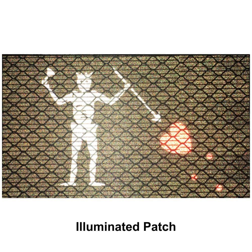 Reflective Edward Teach Blackbeard Pirate Flag - 2x3.5 Patch