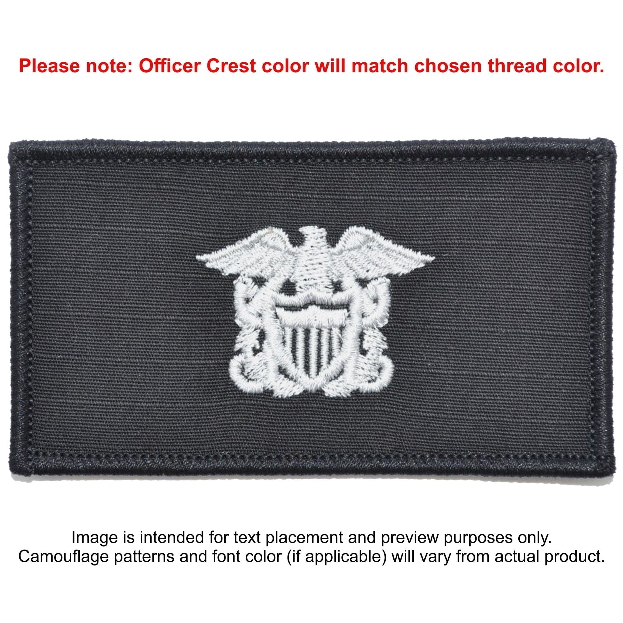 Custom US Navy Officer Combat Chest Plate Carrier Patch