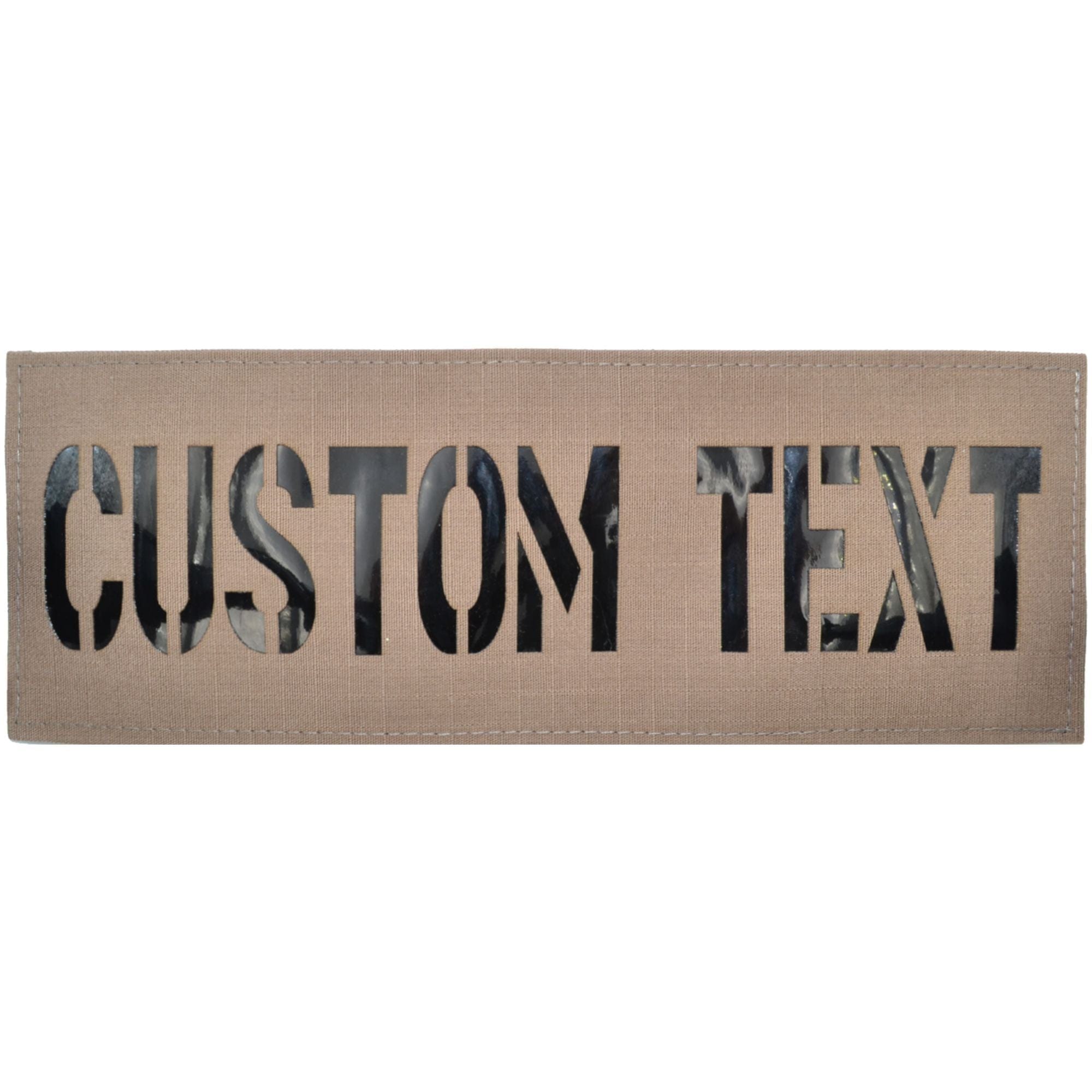 Custom Text Laser Cut Reflective - 3x9 Patch