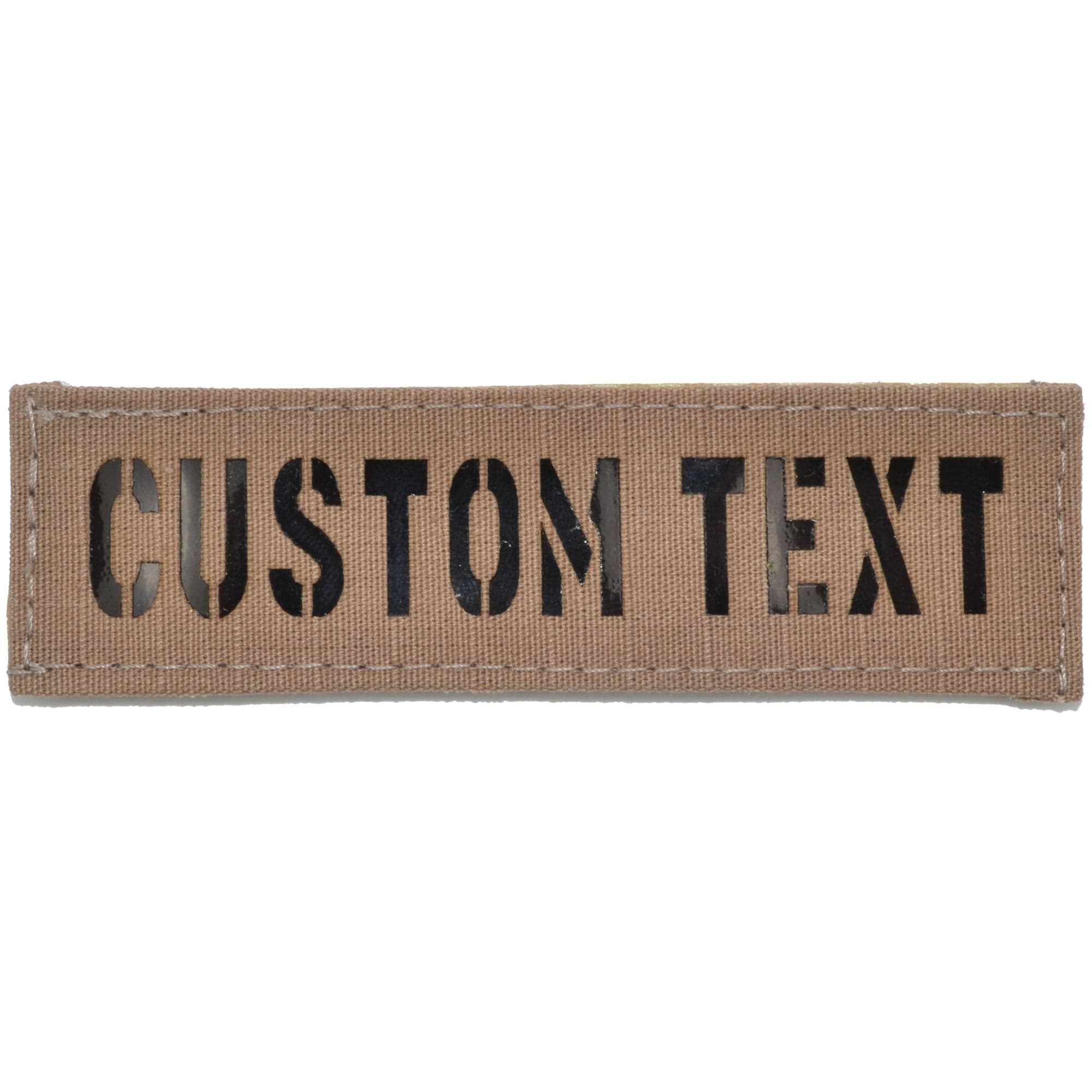 Custom Text Laser Cut Reflective - 1x3.75 Patch