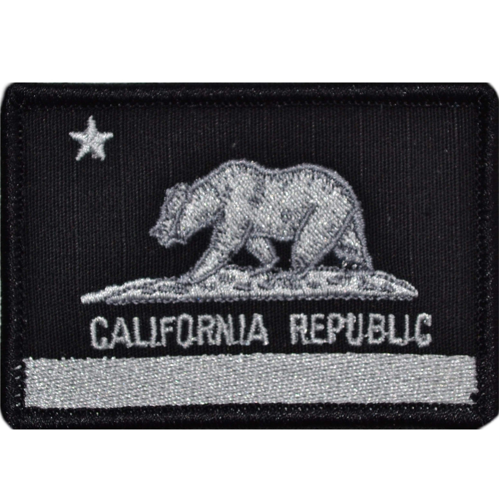 Tactical Gear Junkie Patches Black California Republic State Flag - 2x3 Patch