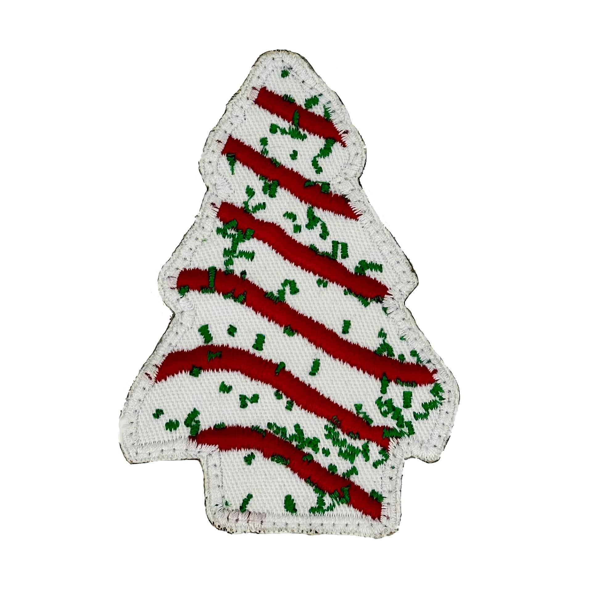 Christmas Tree Cake - Embroidered- 3.75 inch patch
