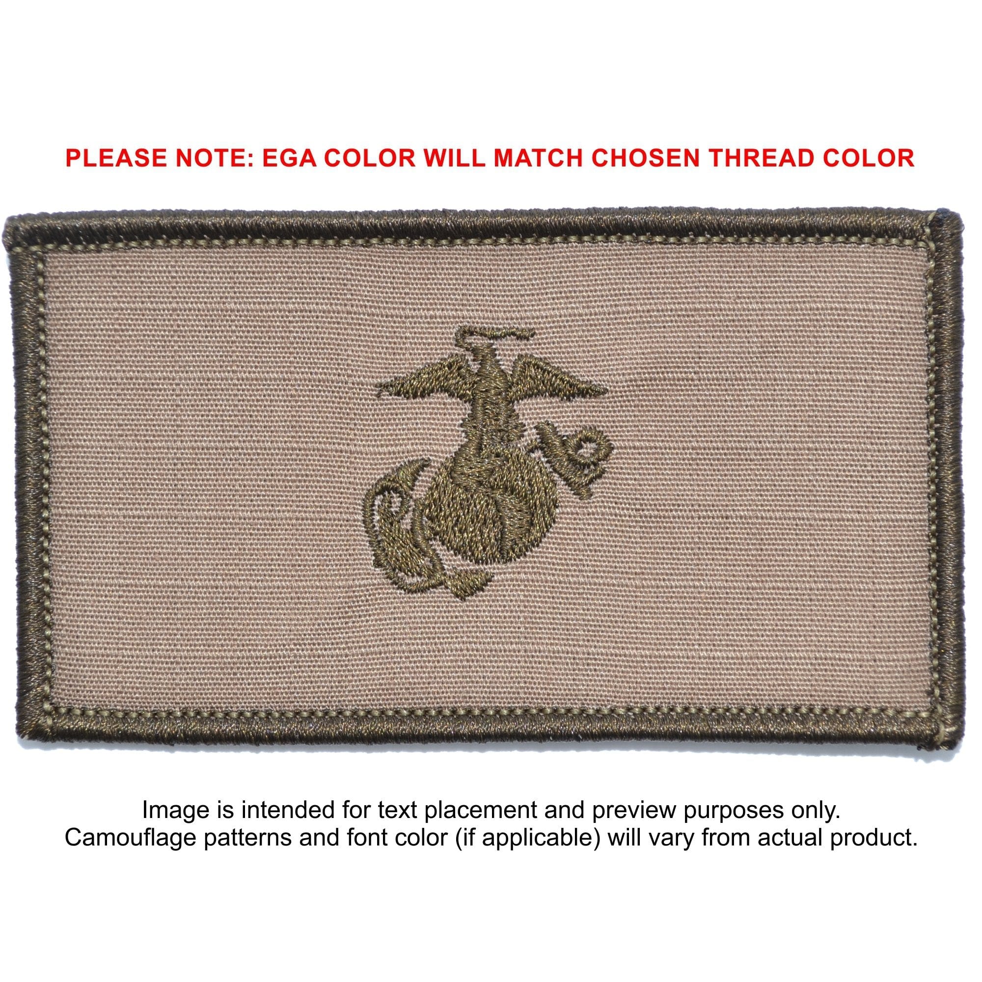 USMC Plate Carrier Flak Patch - Eagle Globe and Anchor Graphic (Filled Globe)