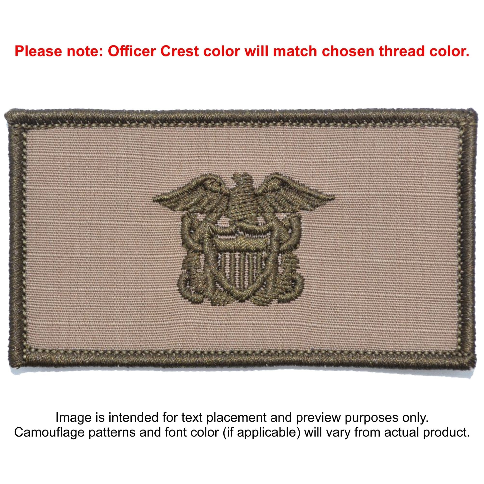 Custom US Navy Officer Combat Chest Plate Carrier Patch