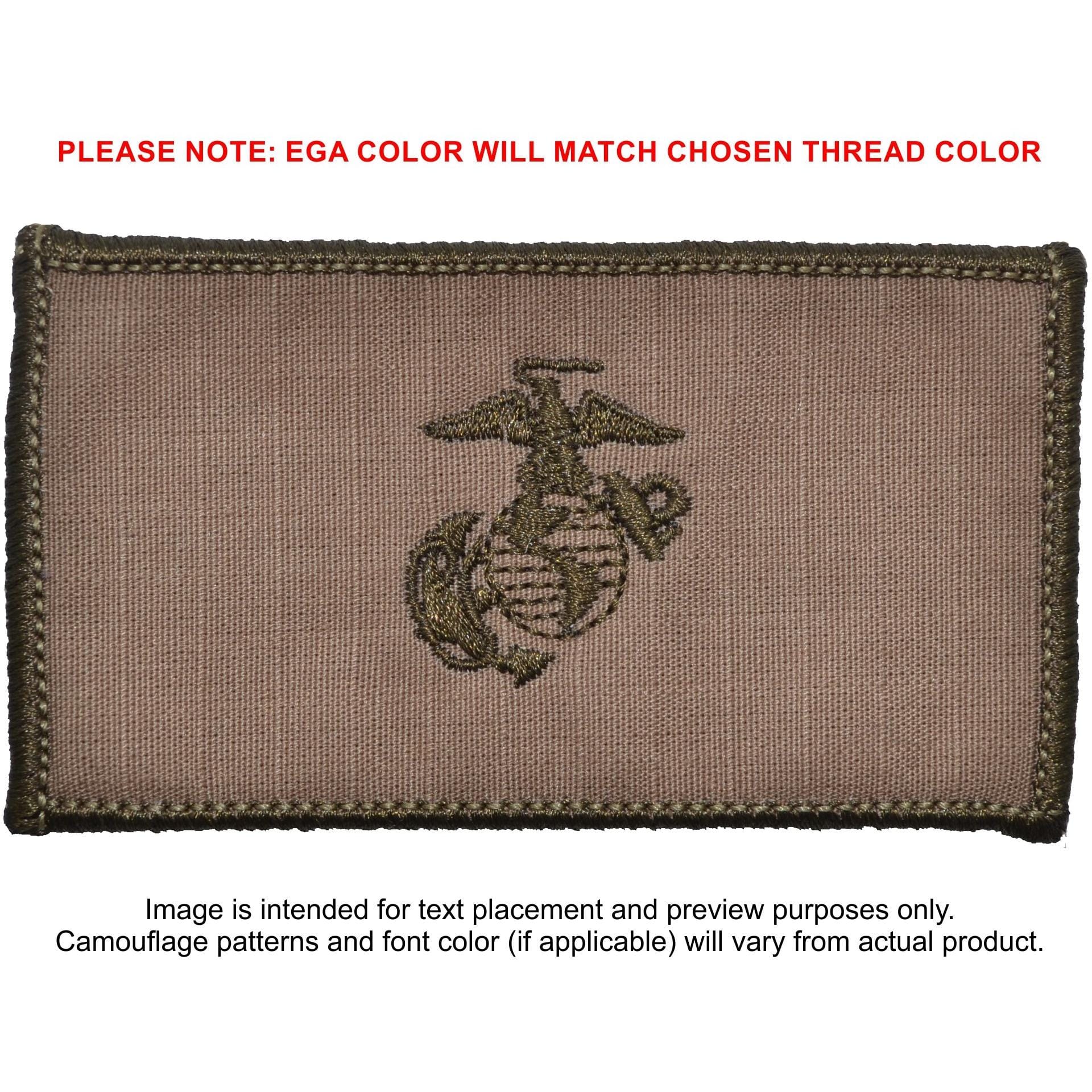 USMC Plate Carrier Flak Patch - Eagle Globe and Anchor Graphic (Open Globe)