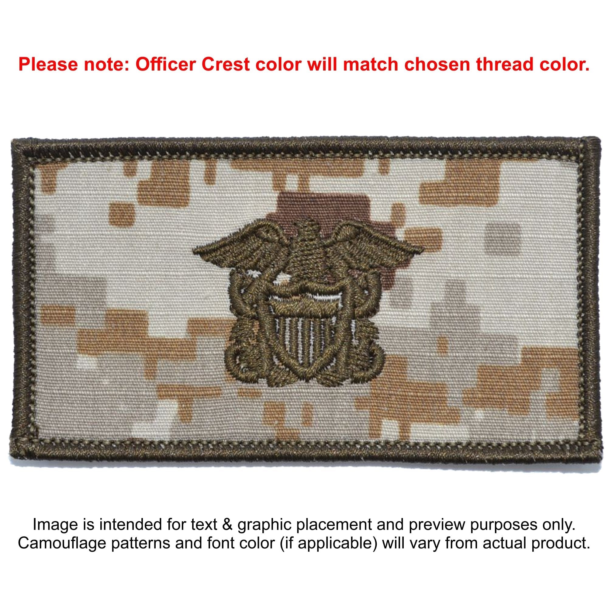 Custom US Navy Officer Combat Chest Plate Carrier Patch