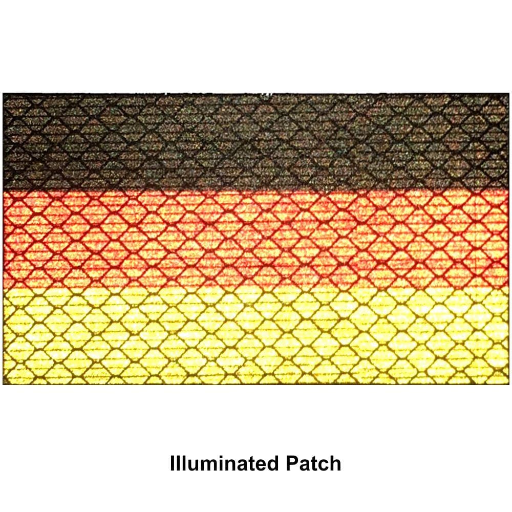 Reflective Germany Flag - 2x3.5 Patch