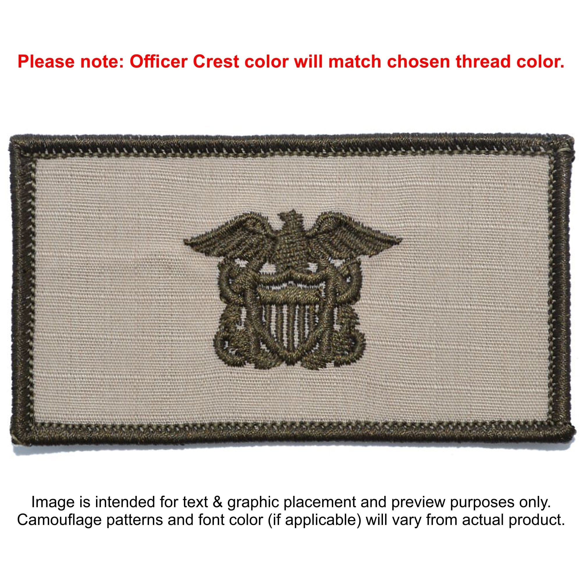 Custom US Navy Officer Combat Chest Plate Carrier Patch