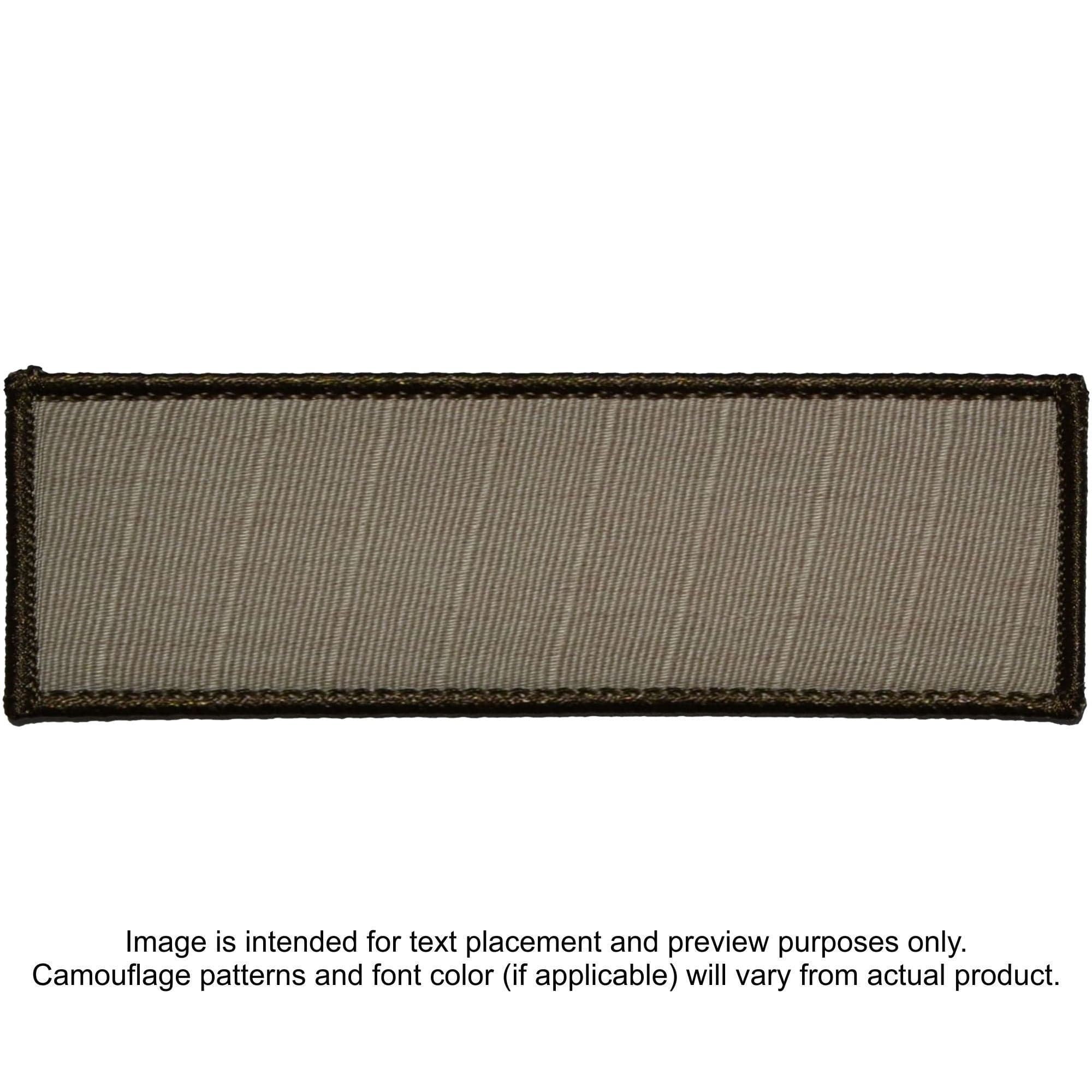 Custom Plate Carrier Text Patch - 2x6