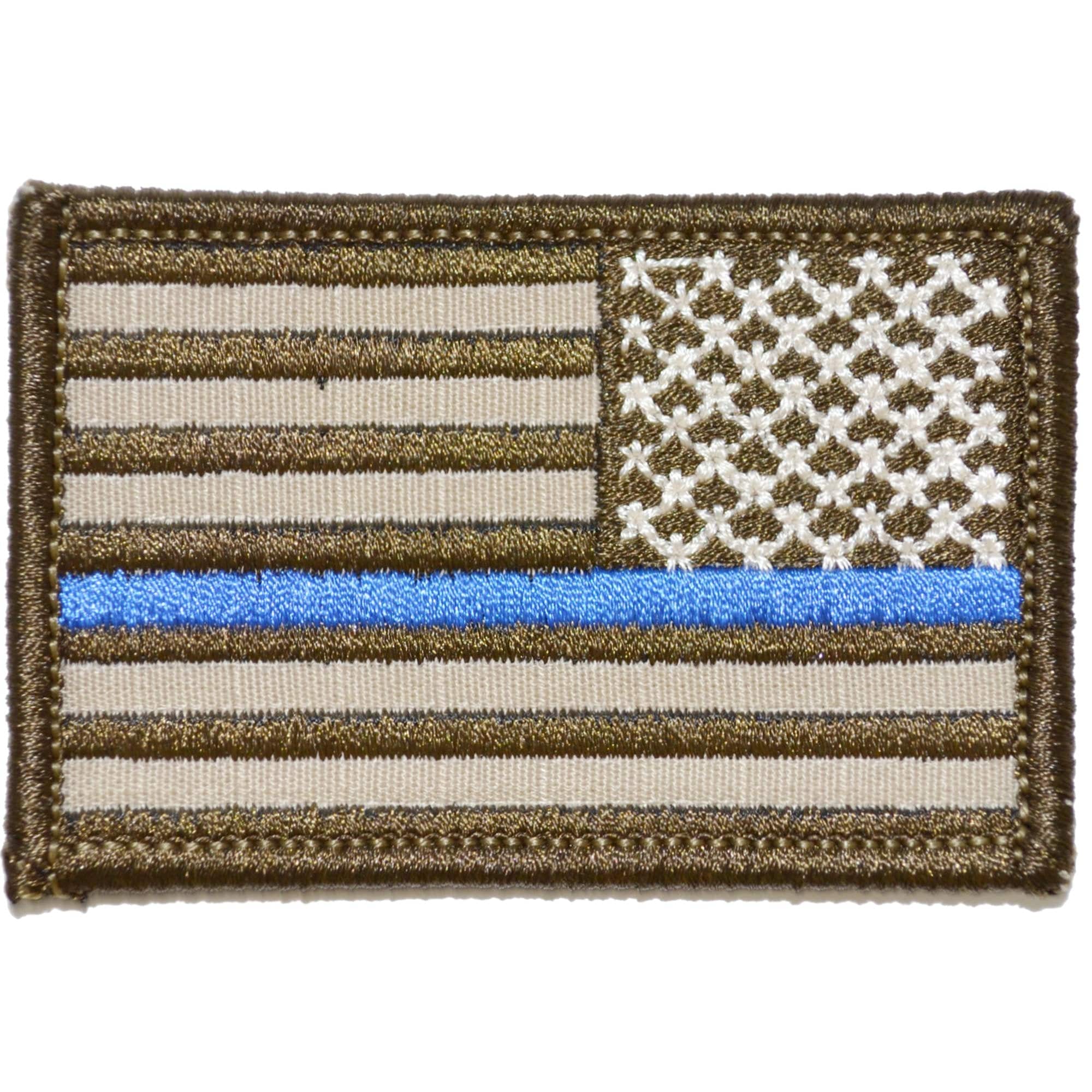 Reverse Thin Blue Line American Flag - 2x3 Patch