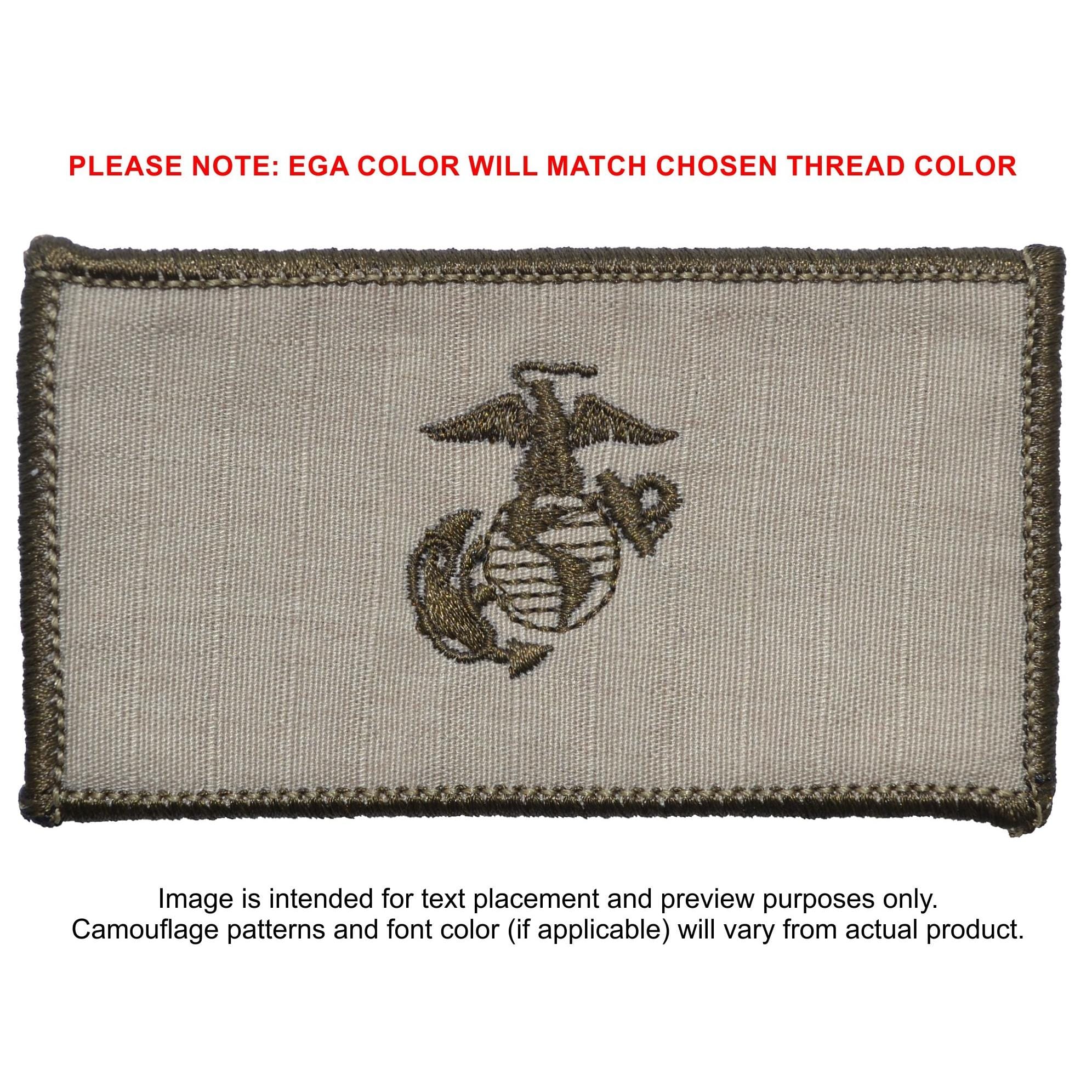 USMC Plate Carrier Flak Patch - Eagle Globe and Anchor Graphic (Open Globe)