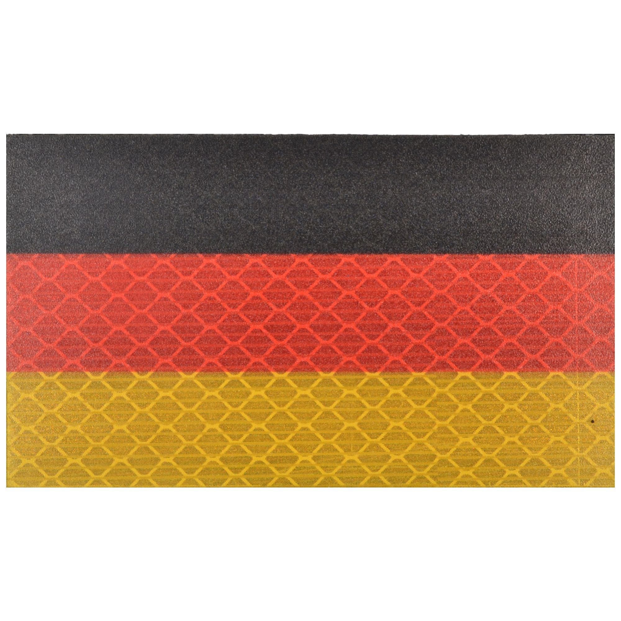 Reflective Germany Flag - 2x3.5 Patch