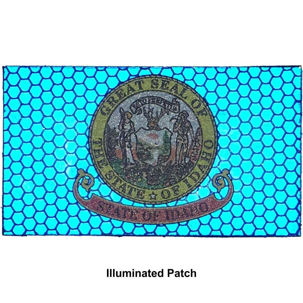 Reflective Idaho State Flag - 2x3.5 Patch