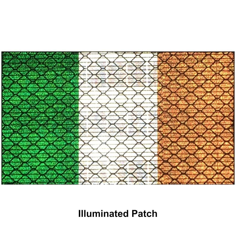 Reflective Ireland Flag - 2x3.5 Patch