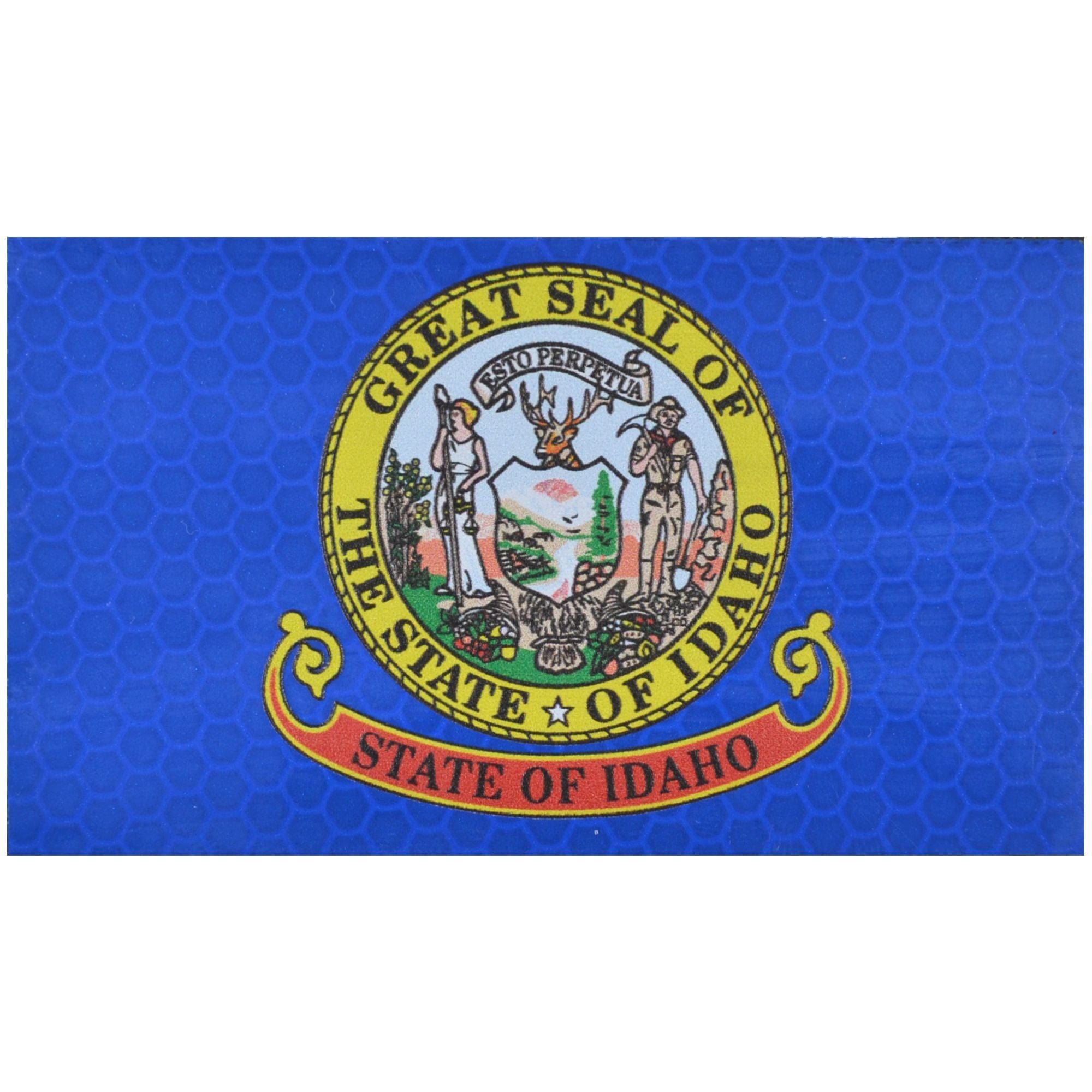 Reflective Idaho State Flag - 2x3.5 Patch