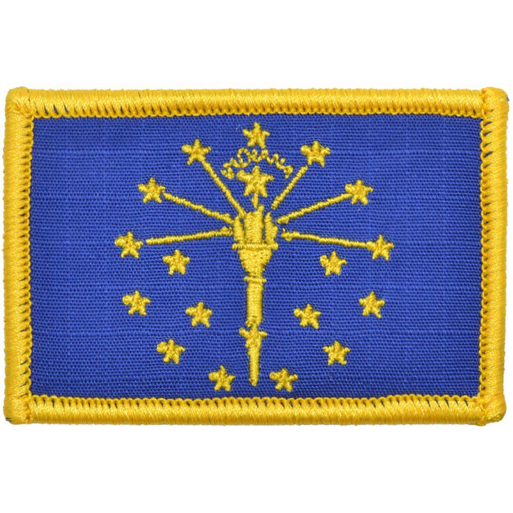 Tactical Gear Junkie Patches Full Color Indiana State Flag - 2x3 Patch