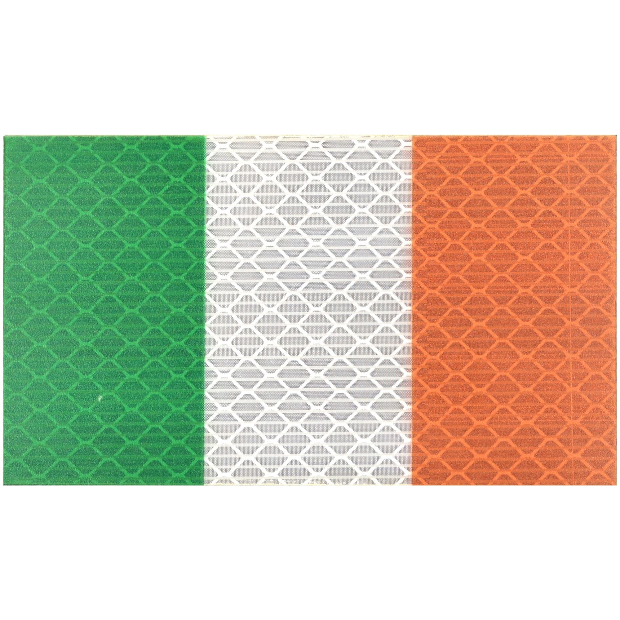 Reflective Ireland Flag - 2x3.5 Patch