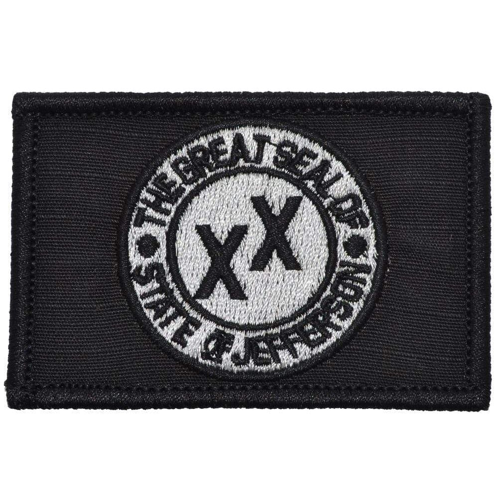 Tactical Gear Junkie Patches Black The Great Seal of State of Jefferson - 2x3 Patch