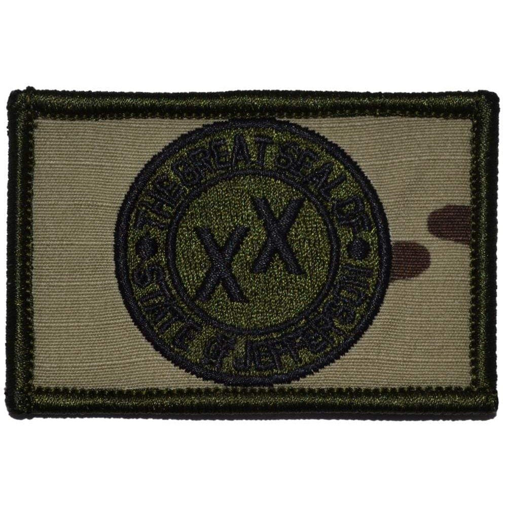 Tactical Gear Junkie Patches MultiCam The Great Seal of State of Jefferson - 2x3 Patch