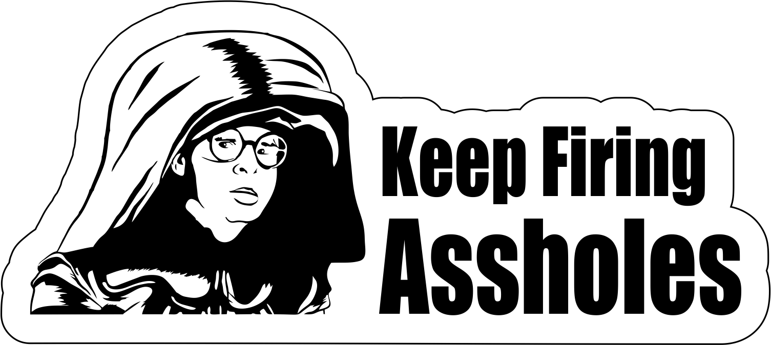 Keep Firing Assholes Dark Helmet Sticker - 5 inch