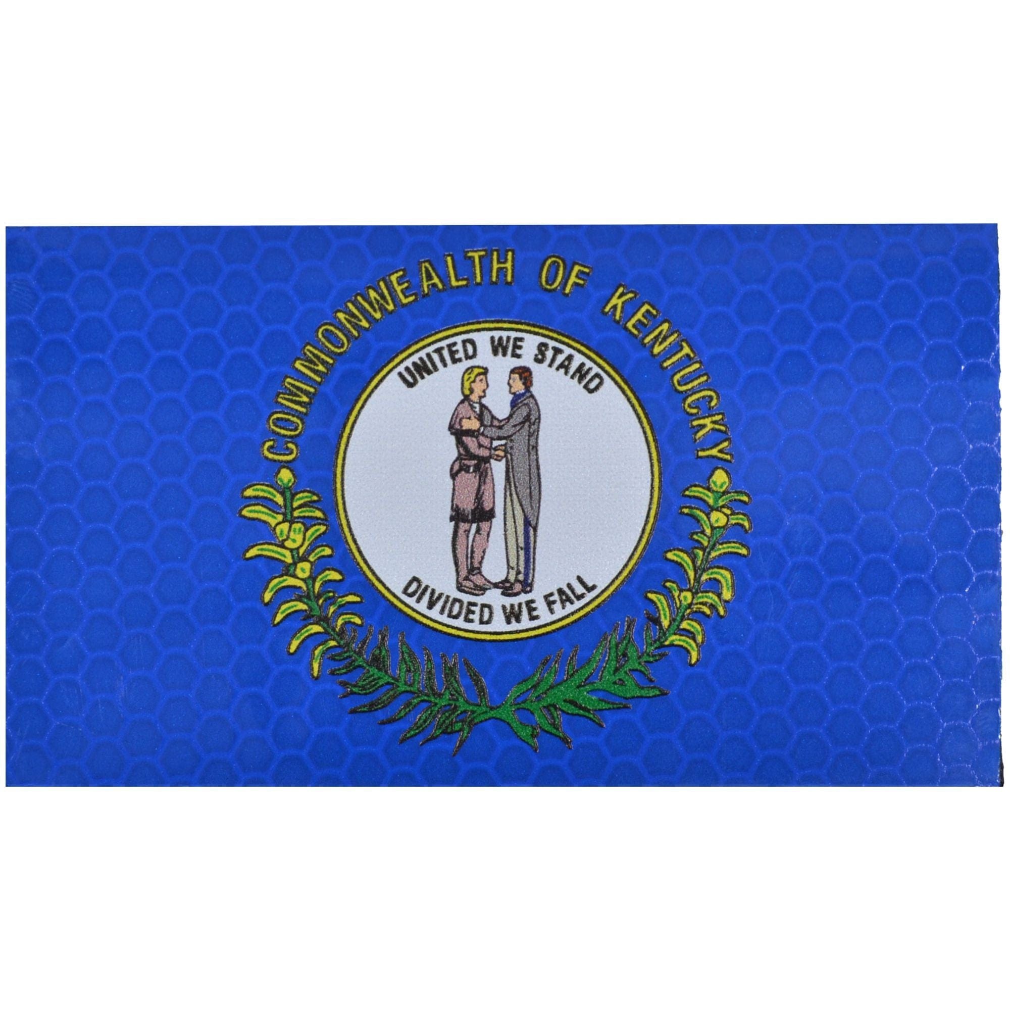 Reflective Kentucky State Flag - 2x3.5 Patch