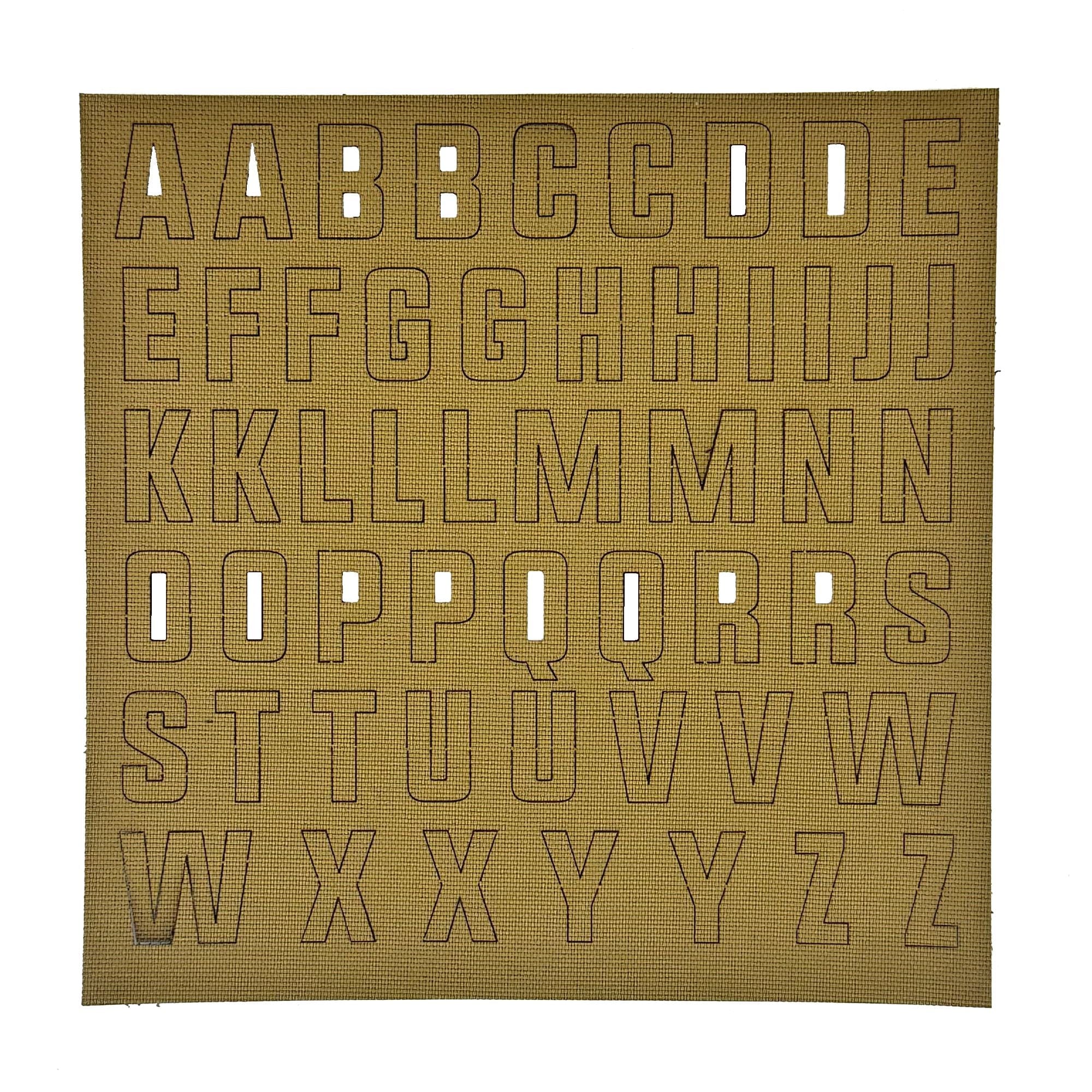 Alphabet Letters Patch Pack - CORDURA