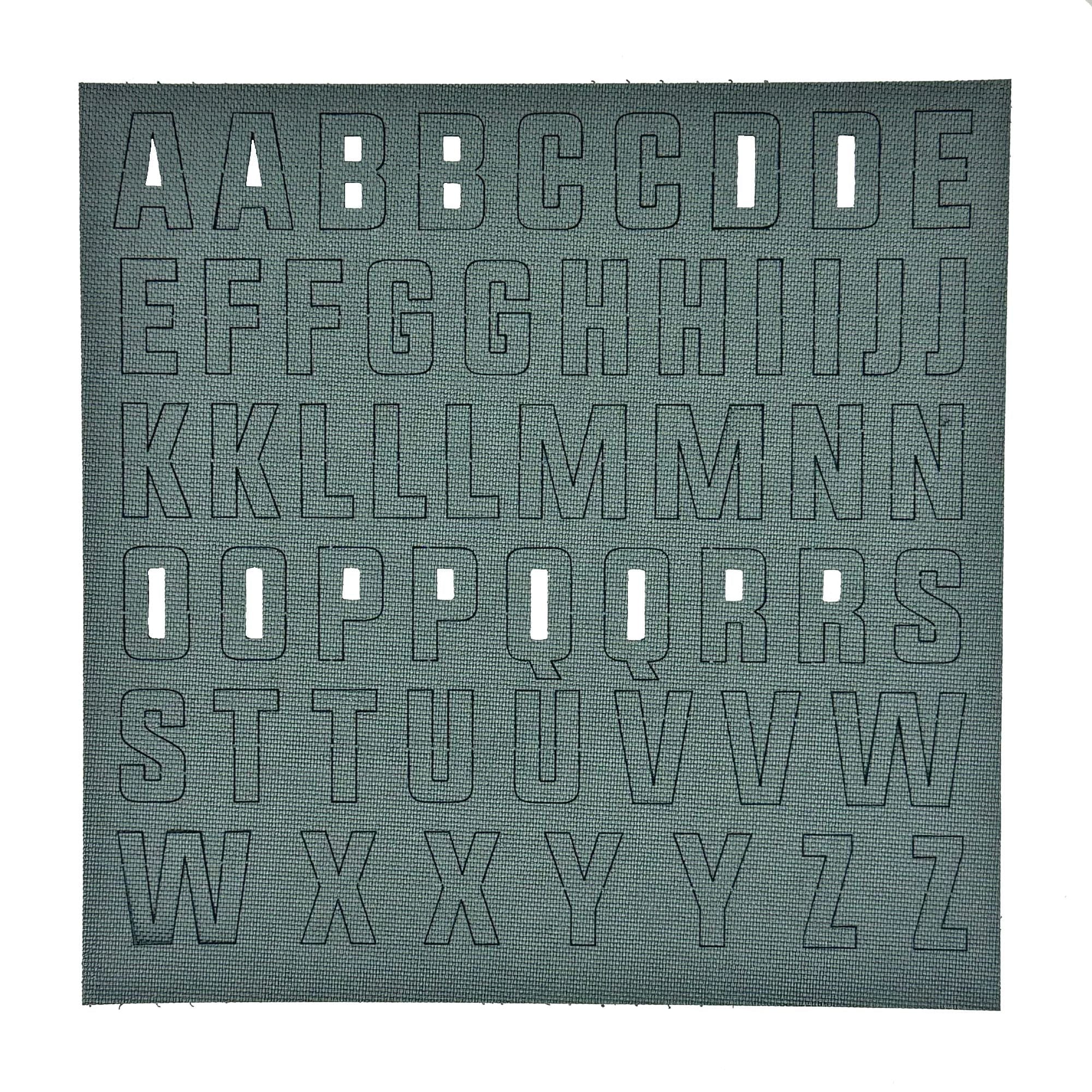 Alphabet Letters Patch Pack - CORDURA