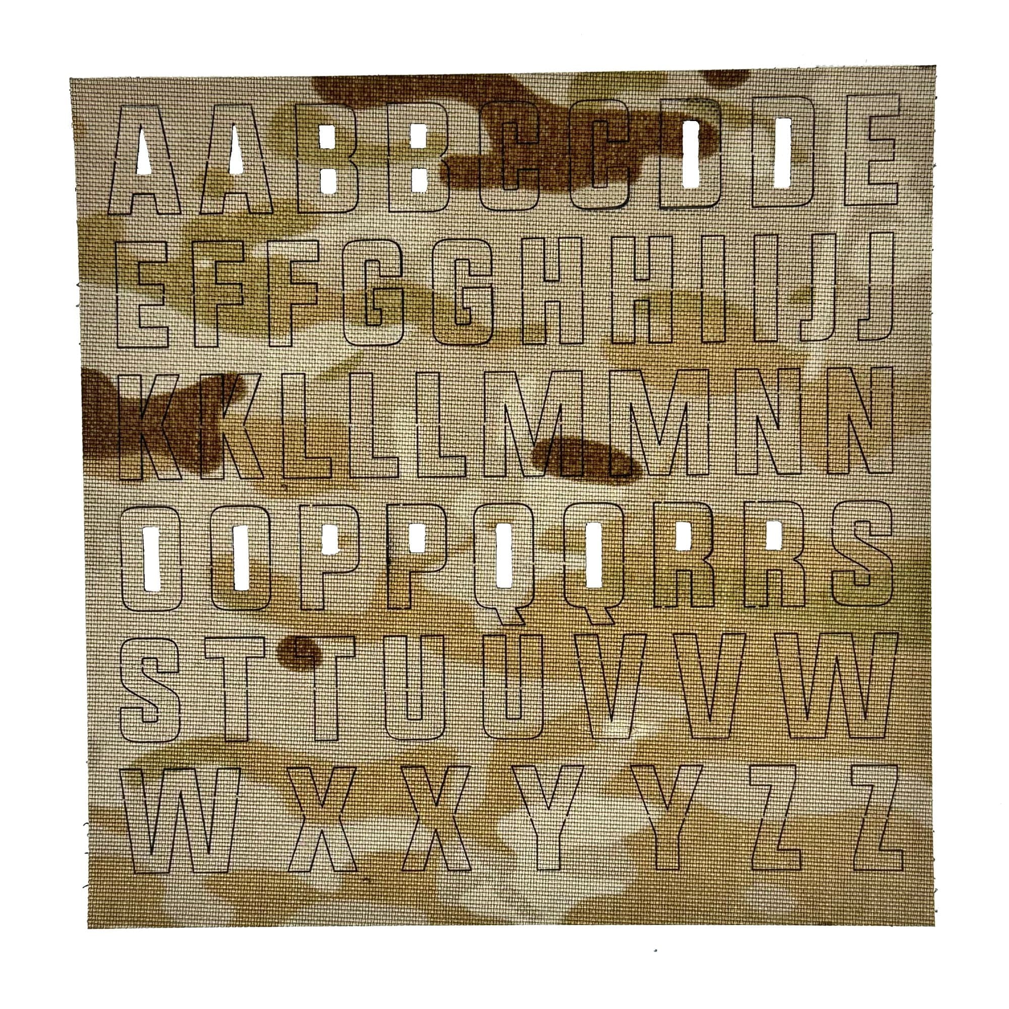 Alphabet Letters Patch Pack - CORDURA