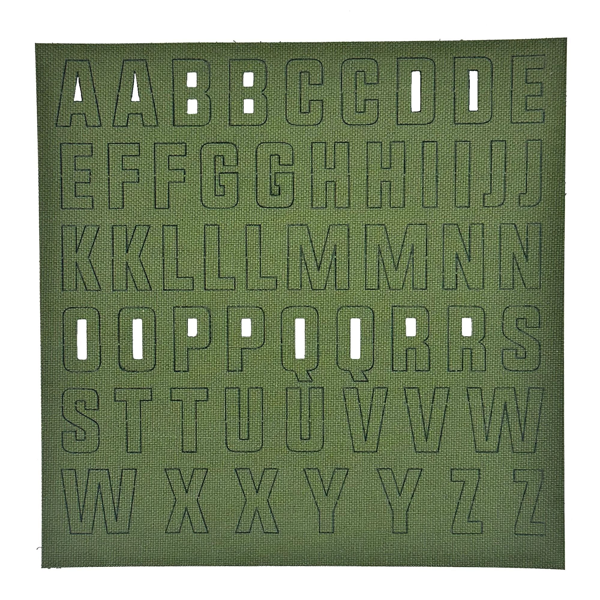 Alphabet Letters Patch Pack - CORDURA