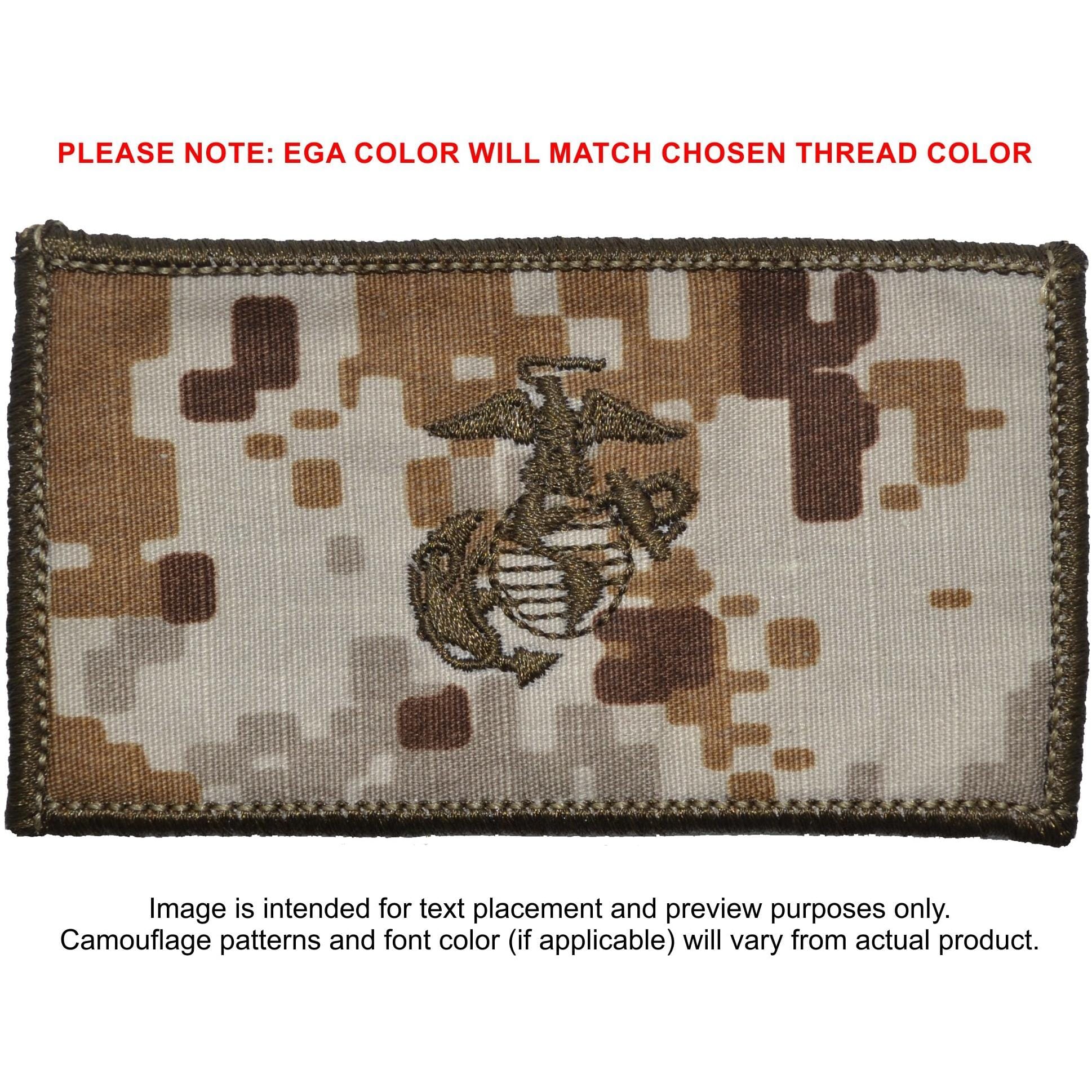 USMC Plate Carrier Flak Patch - Eagle Globe and Anchor Graphic (Open Globe)