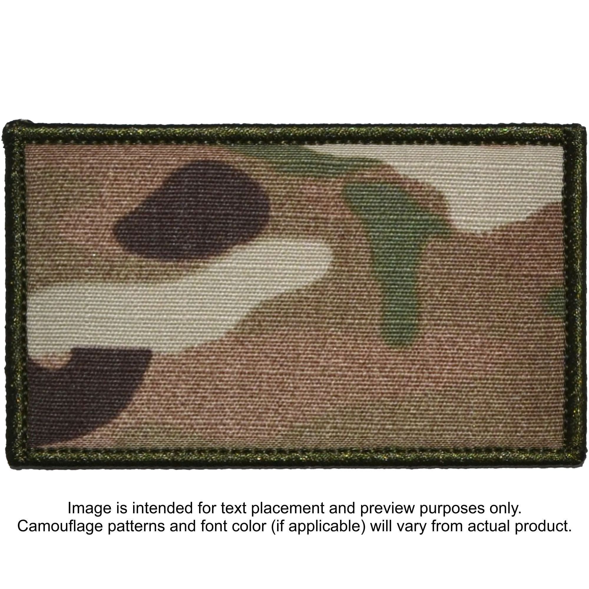 Custom Plate Carrier Text Patch - 3x5