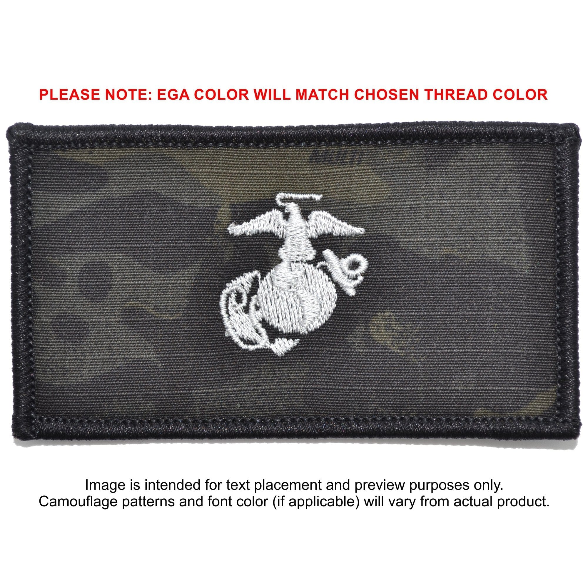 USMC Plate Carrier Flak Patch - Eagle Globe and Anchor Graphic (Filled Globe)