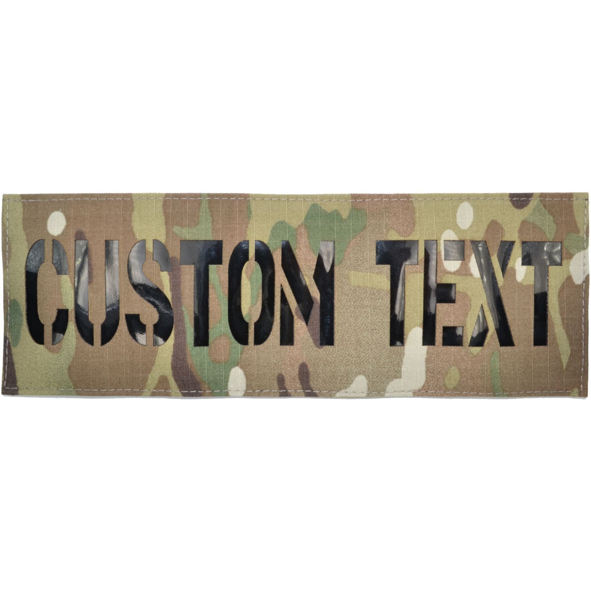 Custom Text Laser Cut Reflective - 3x9 Patch