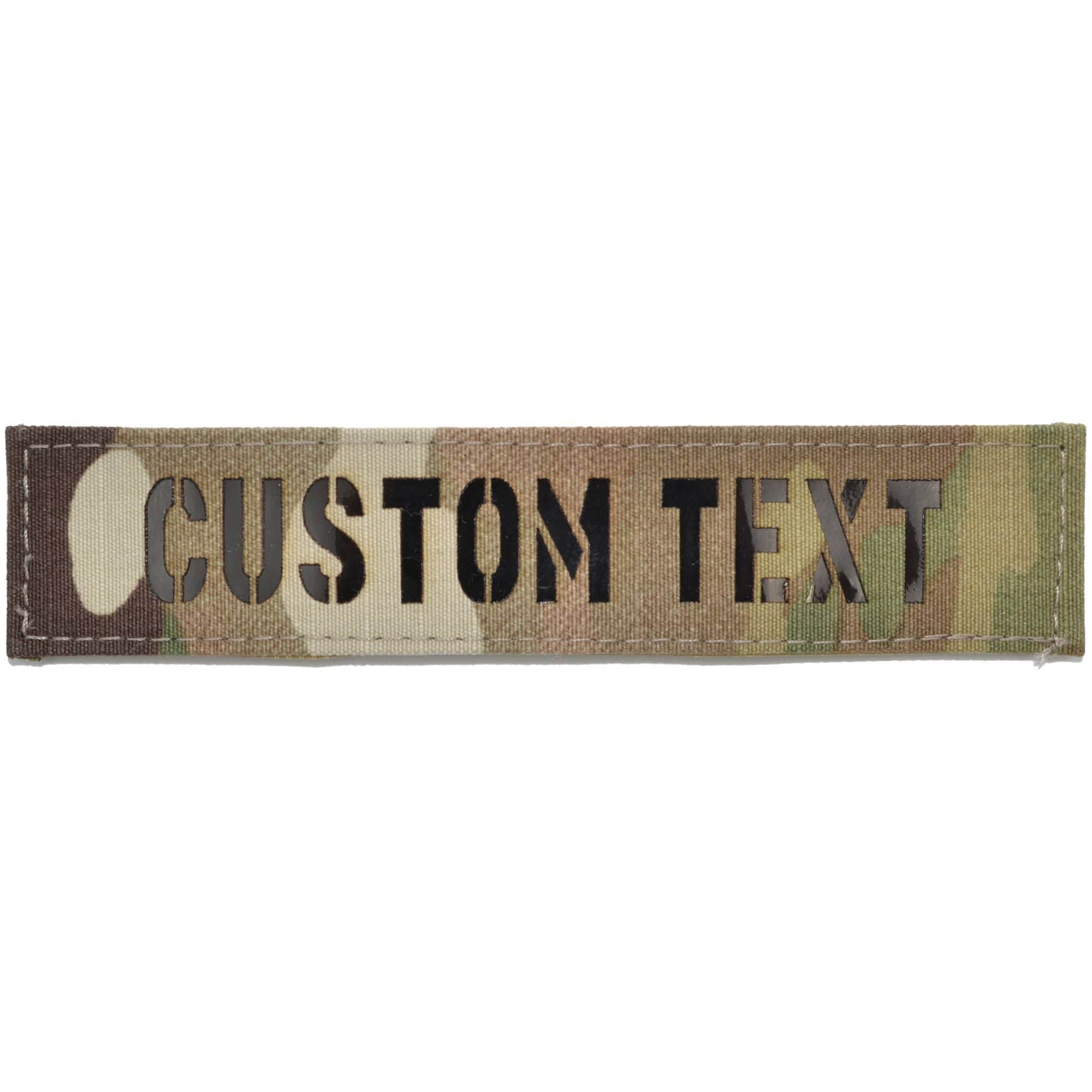 Custom Text Laser Cut Reflective Nametape - 1x5 Patch