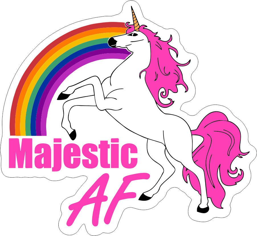 Majestic AF - 3 inch Sticker