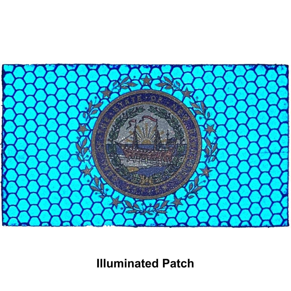 Reflective New Hampshire State Flag - 2x3.5 Patch