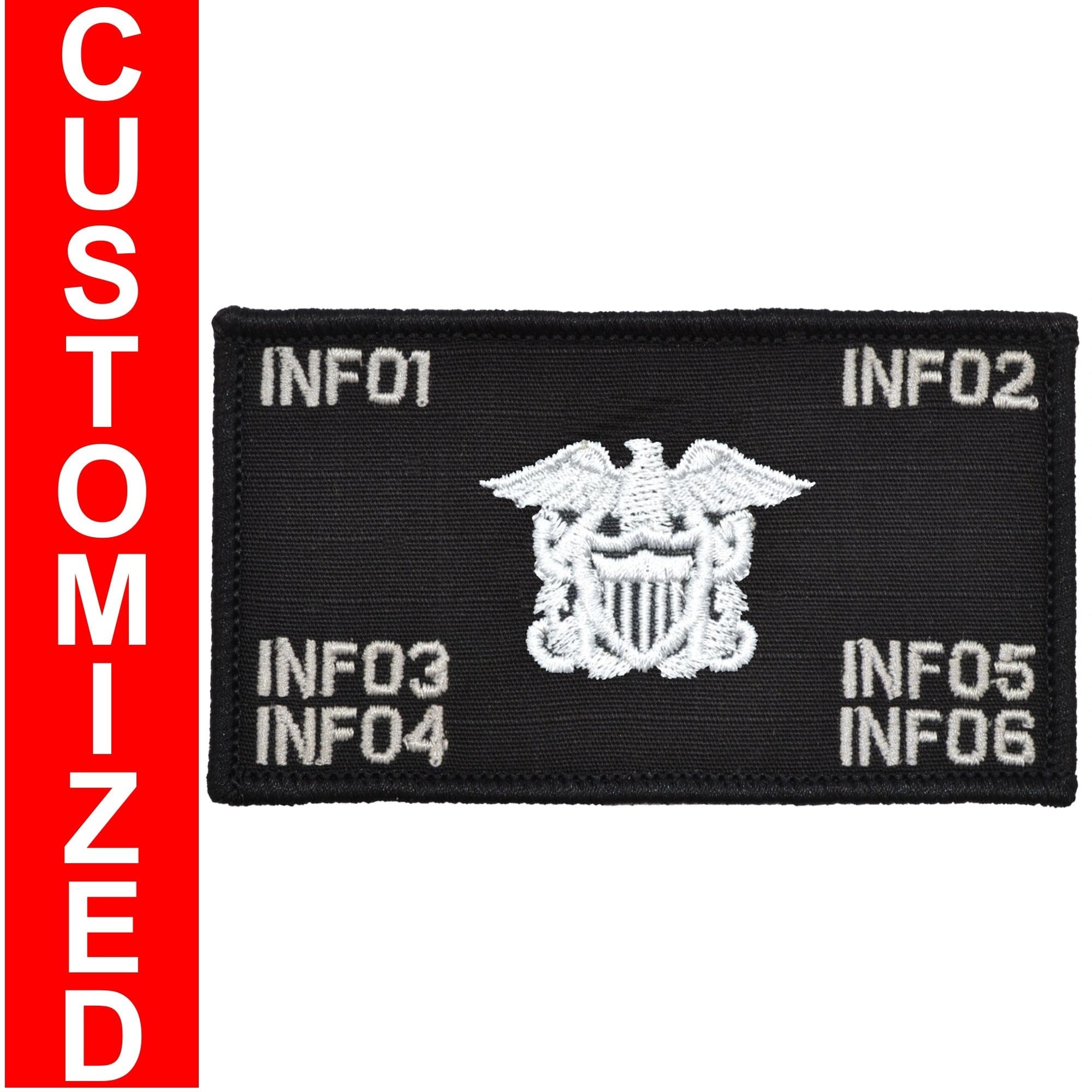 Custom US Navy Officer Combat Chest Plate Carrier Patch